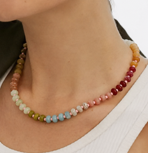 Load image into Gallery viewer, Natural Stone Semi-Precious Glass Mixed Necklace
