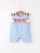 Load image into Gallery viewer, Flag Embroidery Boy Romper