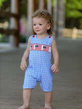 Load image into Gallery viewer, Flag Embroidery Boy Romper