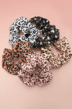 Load image into Gallery viewer, LEOPARD PATTERN SCRUNCHIES SET OF 5