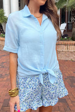 Load image into Gallery viewer, Sawyer Gauze Top - Blue