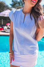 Load image into Gallery viewer, For the Record Pinstripe Top