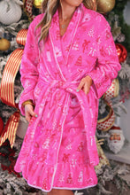 Load image into Gallery viewer, PREORDER Legacy Lounge Robe - Pretty in Pink Christmas