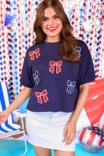 Load image into Gallery viewer, Red White and Bowtiful Luxe Top