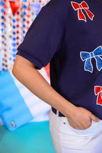 Load image into Gallery viewer, Red White and Bowtiful Luxe Top
