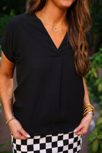 Load image into Gallery viewer, Whitney Woven Blouse - Black