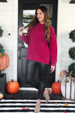 Load image into Gallery viewer, Maroon Alexis Corded Pullover