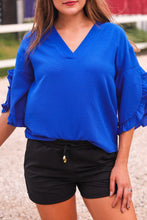 Load image into Gallery viewer, Amy Ruffle Sleeve Top