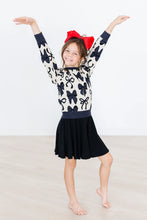 Load image into Gallery viewer, Girl's Black Twirl Skort