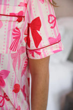 Load image into Gallery viewer, Bow Romance Ruffle Pajama Set