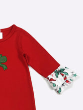 Load image into Gallery viewer, Embroidered Candy Cane Romper