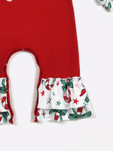 Load image into Gallery viewer, Embroidered Candy Cane Romper