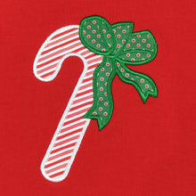 Load image into Gallery viewer, Embroidered Candy Cane Romper
