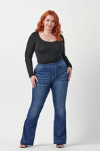 Load image into Gallery viewer, Mid Rise Flare Jegging - Dark