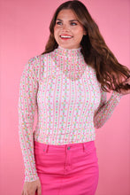 Load image into Gallery viewer, Keigan Mesh Top - Cottage Floral