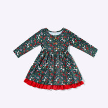 Load image into Gallery viewer, Emerald Christmas Ballet Dress