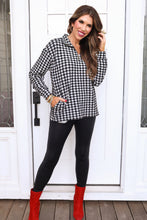 Load image into Gallery viewer, Houndstooth Quarter Zip