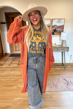 Load image into Gallery viewer, Orange Kandias Knit Cardigan