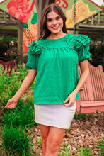 Load image into Gallery viewer, Kimber Eyelet Top - Green