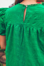 Load image into Gallery viewer, Kimber Eyelet Top - Green