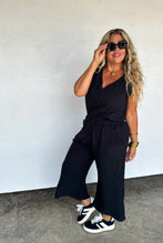 Load image into Gallery viewer, Black Laura Crop Pant Set