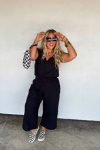 Load image into Gallery viewer, Black Laura Crop Pant Set