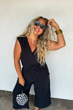 Load image into Gallery viewer, Black Laura Crop Pant Set