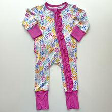 Load image into Gallery viewer, Multi Dots Bamboo Zip Footie