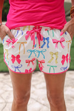 Load image into Gallery viewer, Women's Neon Pastel Bow Everyday Shorts