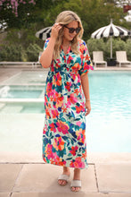 Load image into Gallery viewer, Ocean Mist Floral Dress