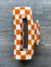 Load image into Gallery viewer, Large Checkered Claw Clip