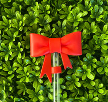 Load image into Gallery viewer, Bow Straw Topper