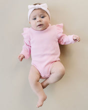 Load image into Gallery viewer, Pink Flutter Sleeve Bodysuit