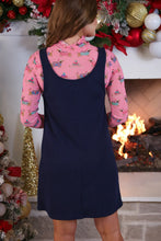 Load image into Gallery viewer, Navy Rory Ribbed Jumper