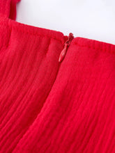 Load image into Gallery viewer, Red Ruffle Trim Dress