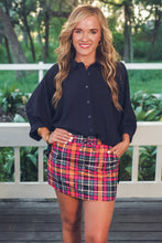 Load image into Gallery viewer, Sloane Button Up Top - Navy