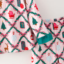 Load image into Gallery viewer, Christmas Stripe Lounge Wear