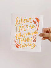 Load image into Gallery viewer, Thanks & Giving Swedish Dishcloth