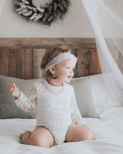 Load image into Gallery viewer, Lana Lace Leotard - White