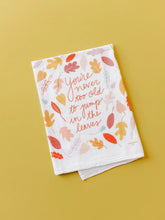 Load image into Gallery viewer, Jump in the Leaves Flour Sack Towel