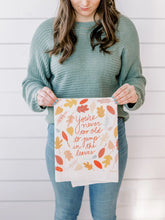 Load image into Gallery viewer, Jump in the Leaves Flour Sack Towel