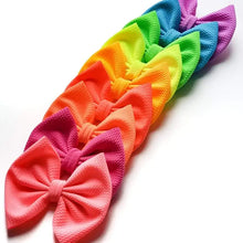 Load image into Gallery viewer, Savannah Bow on Nude Nylon