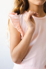 Load image into Gallery viewer, Petal Pink S/S Ruffle Tee