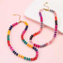 Load image into Gallery viewer, Natural Stone Semi-Precious Glass Mixed Necklace
