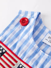 Load image into Gallery viewer, Flag Embroidery Boy Romper
