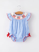 Load image into Gallery viewer, Flag Embroidery Girls Romper
