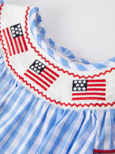 Load image into Gallery viewer, Flag Embroidery Girls Romper
