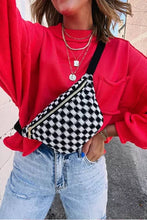 Load image into Gallery viewer, Checkered Waist Crossbody Sling Bag
