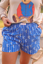 Load image into Gallery viewer, Bows and Goals Boxer Shorts - Blue

