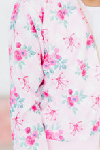 Load image into Gallery viewer, Gingham Bow Satin Jacket
